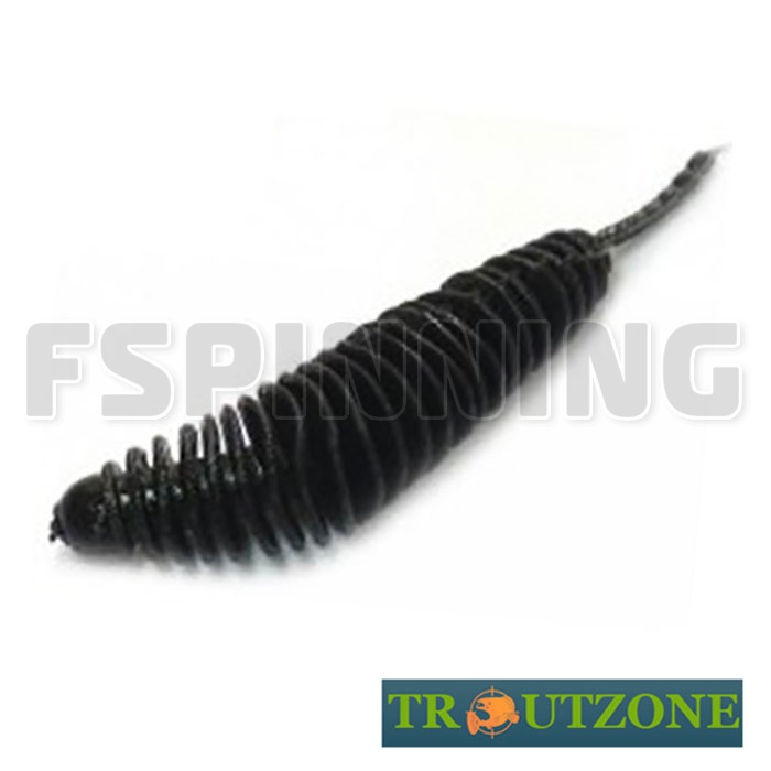 Мягкие приманки Trout Zone Plamp 2.2g/50mm black сыр 10шт