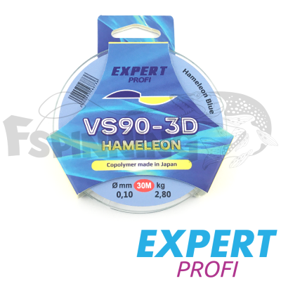 Леска Expert Profi VS90-3D Hameleon 30m 0.26mm/11.9kg #прозрачно-голубая - купить в интернет-магазине в Москве