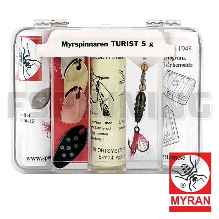 Набор вращающихся блесен Myran Turist 5г сменные лепестки