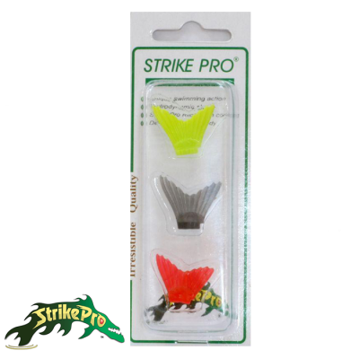 Хвосты Strike Pro Glider 90 #желтый/черный/красный 3шт