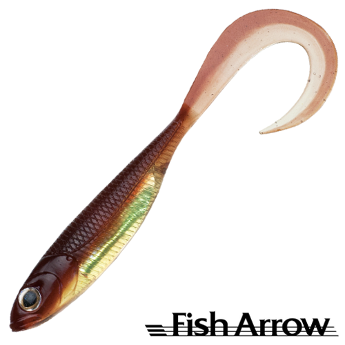 Мягкие приманки Fish Arrow Flash J Grub 4,5 SW #114 Moto Oil/Silver 5шт