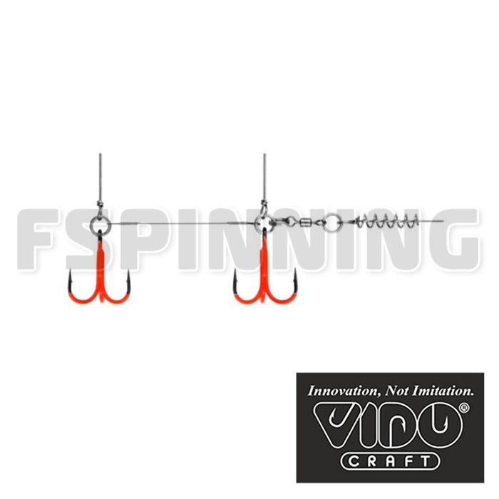 Стингер цветной титановый Vido Craft Jig Spring Soft Baits XL 115mm - купить в интернет-магазине в Москве
