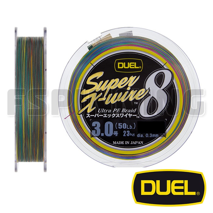 Шнур Duel Super X-Wire 8 200m 5Color-Yellow Marking #1.5 0.21mm 30lb 13.5kg - купить в интернет-магазине в Москве