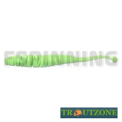 Мягкие приманки Trout Zone Boll 3.2g/81mm fluo green glow сыр 12шт