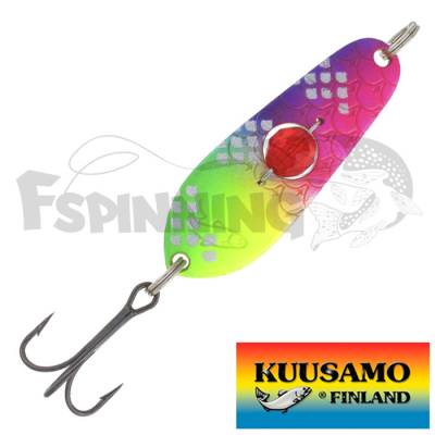 Блесна колебалка Kuusamo Rasanen 50/11 бусинка Pink/Li/FYe/GR-S - купить в Москве