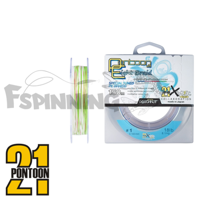 Pontoon 21 Шнур Pontoon 21 Eight Braid 150m #0.148mm/6.3kg/14lb (мультиколор)