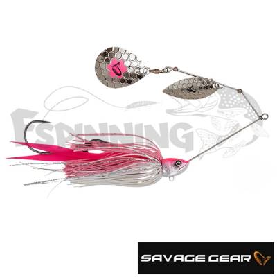 Спиннербейт Savage Gear Da-Bush Spinnerbait 160 #Pink Silver - купить в Москве