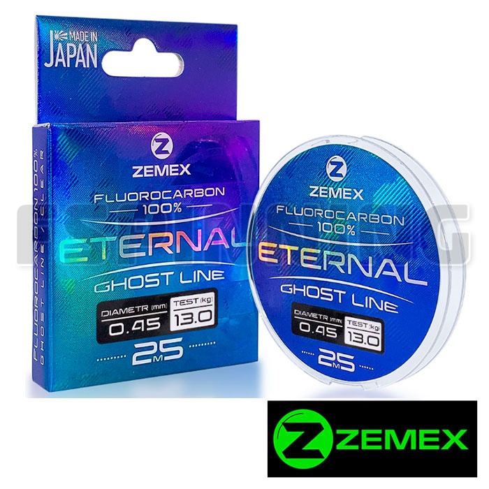 Zemex Eternal Ghost Line 100% Fluorocarbon 25 м 0,45 мм/13 кг - купить в интернет-магазине в Москве