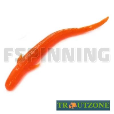 Мягкие приманки Trout Zone Vyun 3  2.5g/75mm orange сыр 7шт