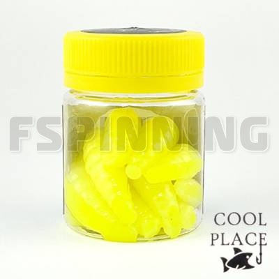 Силиконовые приманки Cool Place Maggot Stretch Floating 1.6 сыр #lemon 10шт