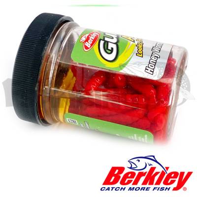 Личинки искусственные Berkley Gulp Alive Honey Worm #red