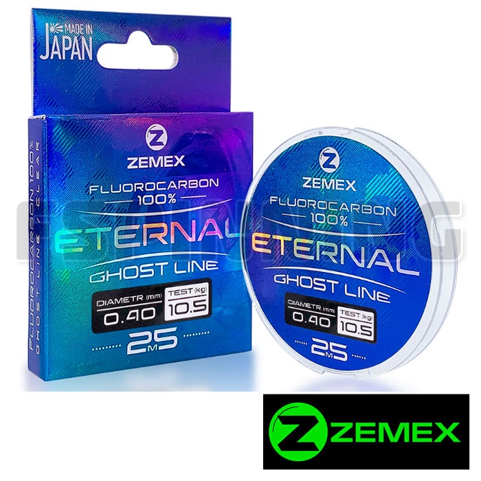 Zemex Eternal Ghost Line 100% Fluorocarbon 25 м 0,40 мм/10,5 кг - купить в интернет-магазине в Москве