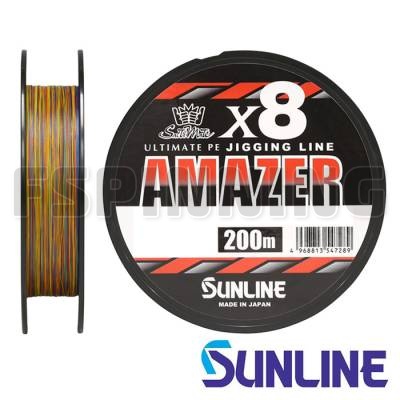 Шнур Sunline Amazer X8 200m multicolor #1.7 37lb 0.223mm 16.8kg - купить в интернет-магазине в Москве