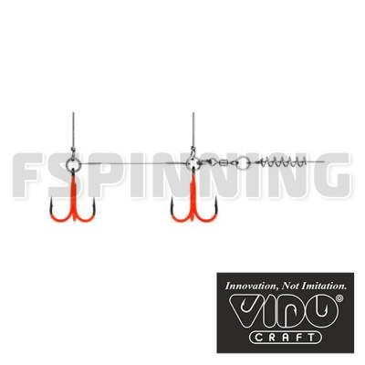 Стингер цветной титановый Vido Craft Jig Spring Soft Baits XL 115mm - купить в интернет-магазине в Москве
