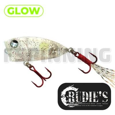 Воблер Rudies Meba Popper Z Clear Akarame Spot Glow