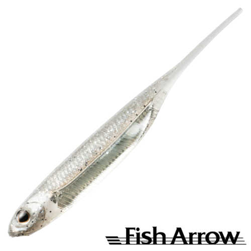 Мягкие приманки Fish Arrow Flash J 3 SW #100 Shirasu/Silver 5шт