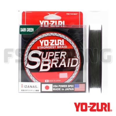 Шнур Yo-Zuri Superbraid 135m Dark Green #3 0.28mm 30lb 14kg - купить в интернет-магазине в Москве