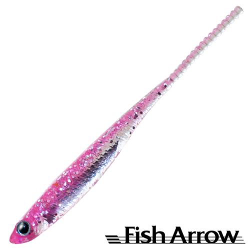 Мягкие приманки Fish Arrow Flash J 1,5 Slim SW #101 Pink/Silver 5шт