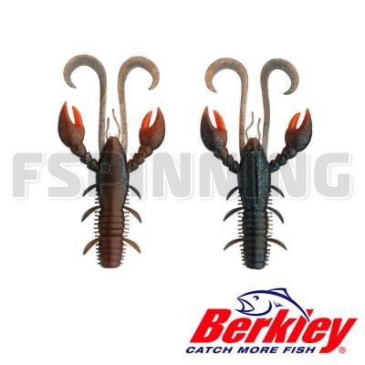 Мягкие приманки Berkley Hollow Craw 100 Dark Cray Uv Claw 6шт