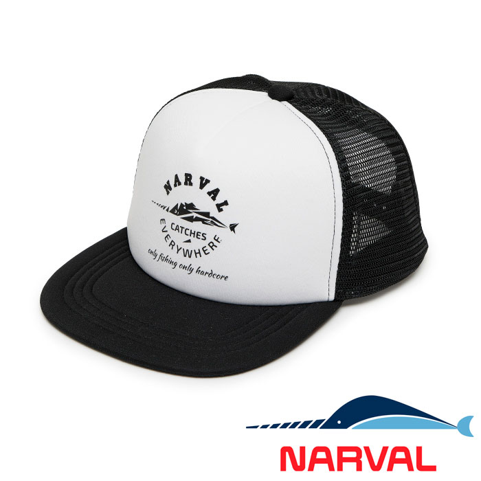 Кепка Narval в сетку Mesh Cap Catches Everywhere Circle Black and White - купить в интернет-магазине в Москве
