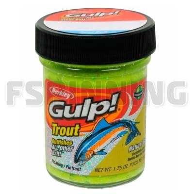 Форелевая паста Berkley Gulp Natural Scent Garlic #Chunky Chartreuse чеснок