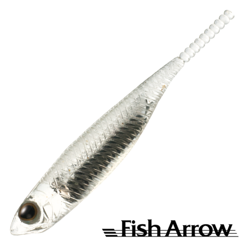 Мягкие приманки Fish Arrow Flash J 1 SW #110 Clear/Silver 5шт