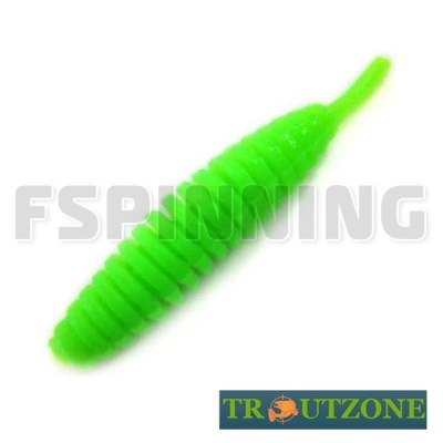 Мягкие приманки Trout Zone Ribber Pupa 1.8g/45mm green chartreuse сыр 10шт