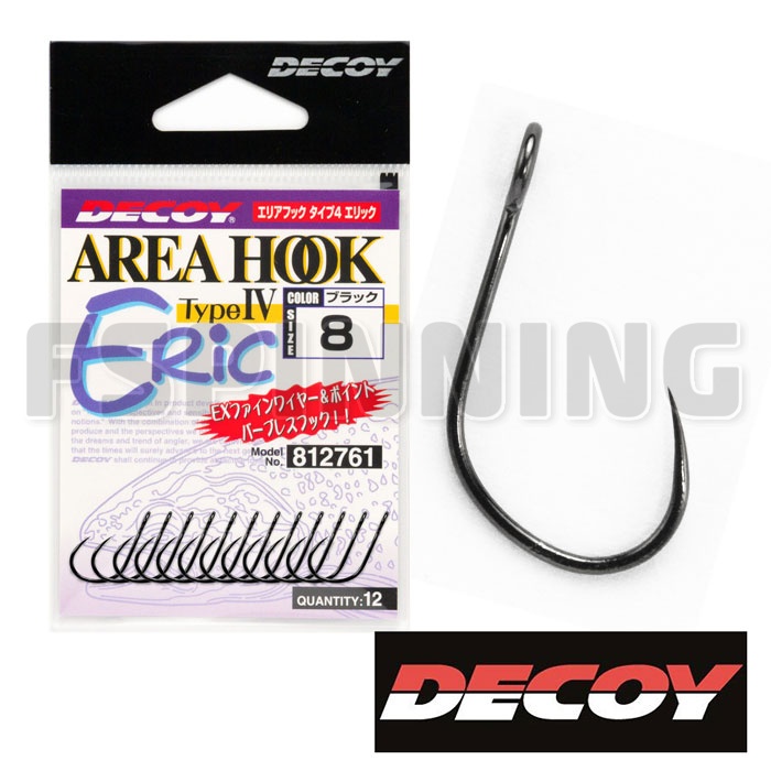 Крючки одинарные Decoy Area Hook Type IV 10 12шт