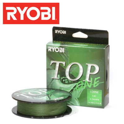 Шнур Ryobi Top One PE X4 120m dark green 0.165mm/8kg - купить в интернет-магазине в Москве