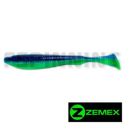 Силиконовая приманка Zemex Moby 5" LS09, 4 шт.
