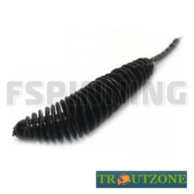 Мягкие приманки Trout Zone Plamp 1.6g/40mm black сыр 8шт