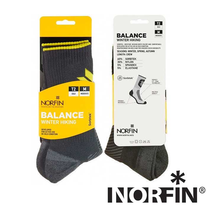 Носки Norfin T2M Balance Winter Hiking Crew M (39-41) - купить в Москве