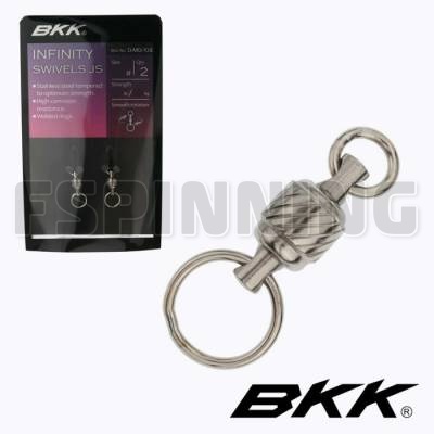 Вертлюг с подшипником BKK Infinity Swivel JS #0 30kg 66lb 2шт - купить в интернет-магазине в Москве