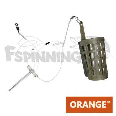 Оснастка фидерная Orange #60 Helicopter Fluorocarbon 50gr