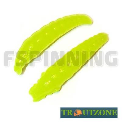 Мягкие приманки Trout Zone Paddle 1.6g/40mm chartreuse сыр 10шт