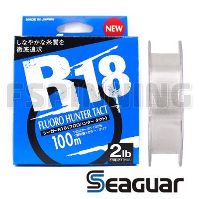 Флюорокарбон Seaguar R18 Fluoro Hunter Tact 100m 4 0.330mm/16lb/7.2kg - купить в интернет-магазине в Москве