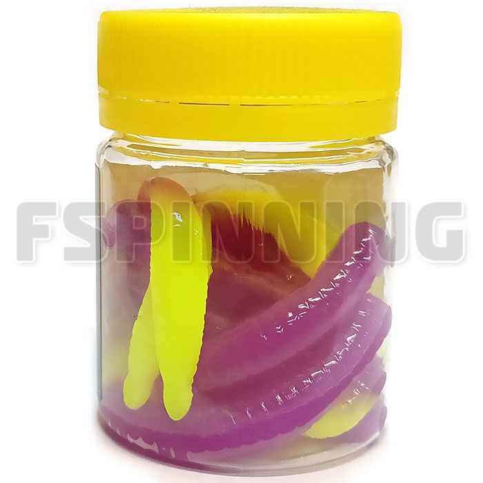 Силиконовые приманки Cool Place Бобриный Хвост 3.1 80mm сыр #violet lemon 7шт