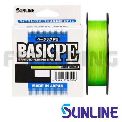 Шнур Sunline Basic PE HG 150m light green #1.0 0.165mm/7.7kg - купить в интернет-магазине в Москве