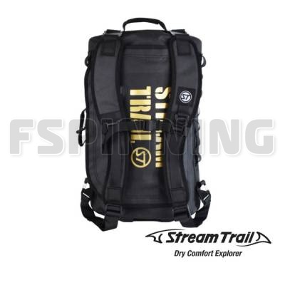 Сумка влагозащитная на колесах Stream Trail Cabin Trolley Ise Black/Gold 40L
