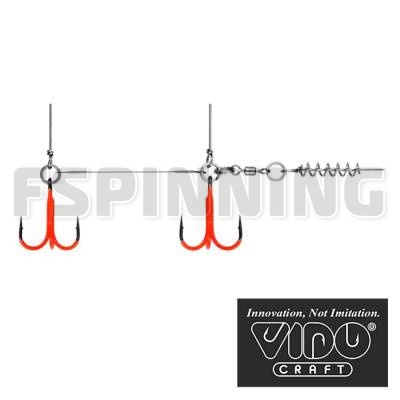 Стингер цветной титановый Vido Craft Spring Lock Big Size L 105mm - купить в интернет-магазине в Москве
