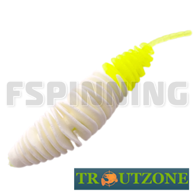 Мягкие приманки Trout Zone Plamp 2.2g/50mm white/chartreuse сыр 10шт