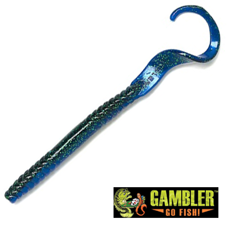 Мягкие приманки Gambler Ribbon Tail 7 #Emerald Blue 12шт