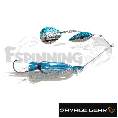 Спиннербейт Savage Gear Da-Bush Spinnerbait 140 #Blue Silver - купить в Москве