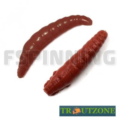 Мягкие приманки Trout Zone Paddle 1.6g/40mm red brown сыр 10шт