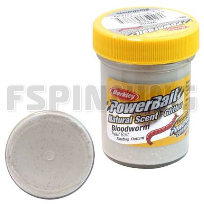 Форелевая паста Berkley Power Bait Natural Scent Bloodworm #White мотыль