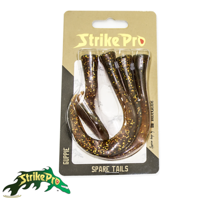 Хвосты Strike Pro Guppie Jr #моторное масло 4шт
