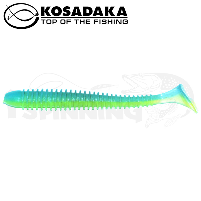 Мягкие приманки Kosadaka Wave Impact 95mm #LBS 8шт - купить в Москве