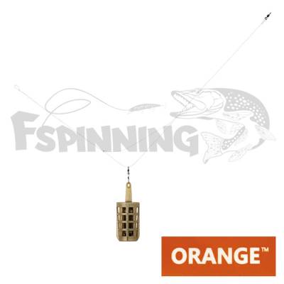Оснастка фидерная Orange #58 Assymetric Loop Fluorocarbon 40gr