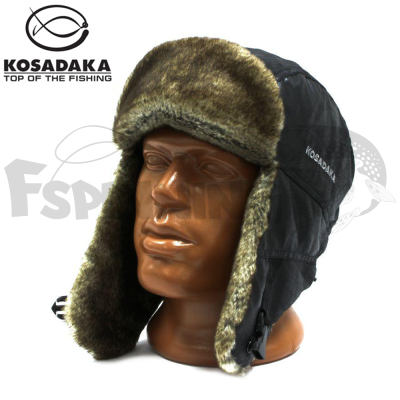 Шапка ушанка Kosadaka Extreme2 белка черный - купить в интернет-магазине в Москве
