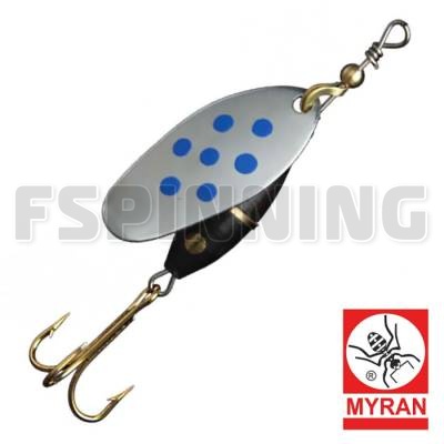 Блесна вращающаяся Myran Panter Prick 10г Silver Bla